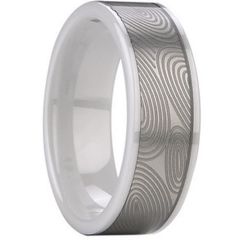 (Wholesale)White Ceramic Ring - TG1115A
