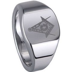 (Wholesale)Tungsten Carbide Masonic Ring - TG1231