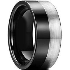 (Wholesale)Tungsten Carbide Pipe Cut Ring - TG158AA