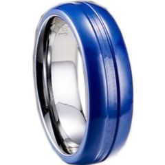 (Wholesale)Tungsten Carbide Center Groove Ring - TG1622