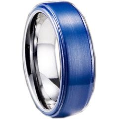 (Wholesale)Tungsten Carbide Step Edges Ring - TG1623