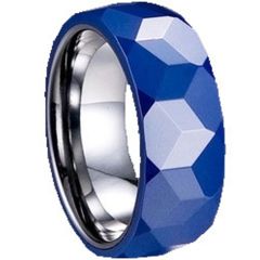 (Wholesale)Tungsten Carbide Faceted Ring - TG1632