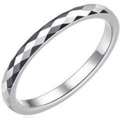 (Wholesale)Tungsten Carbide Faceted Ring - TG1688AA