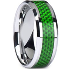 (Wholesale)Tungsten Carbide Ring With Carbon Fiber-TG1910A