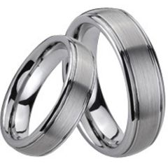 (Wholesale)Tungsten Carbide Step Edges Ring - TG197