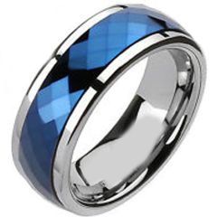 (Wholesale)Tungsten Carbide Faceted Ring - TG2517