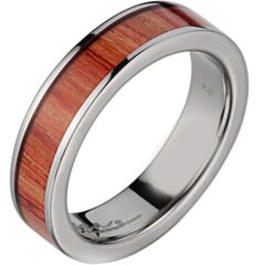 (Wholesale)Tungsten Carbide Wood Ring - TG2609