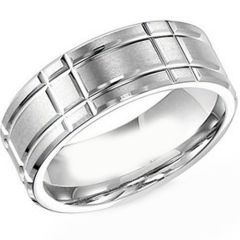 (Wholesale)Tungsten Carbide Tire Tread Ring - TG2878