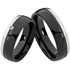 (Wholesale)Tungsten Carbide Offset Groove Ring - TG2899