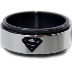 (Wholesale)Tungsten Carbide Superman Ring - TG2966