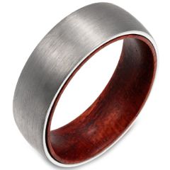 (Wholesale)Tungsten Carbide Wood Ring - TG2996