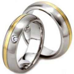 (Wholesale)Tungsten Carbide Offset Groove Ring - TG3038