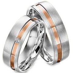 (Wholesale)Tungsten Carbide Offset Groove Ring - TG3101AA