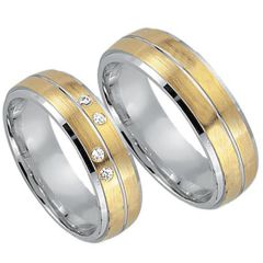 (Wholesale)Tungsten Carbide Center Groove Ring - TG3108