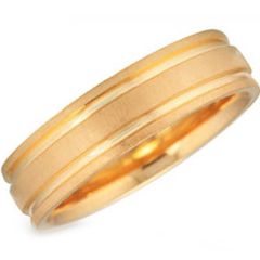 (Wholesale)Tungsten Carbide Double Groove Ring - TG3112