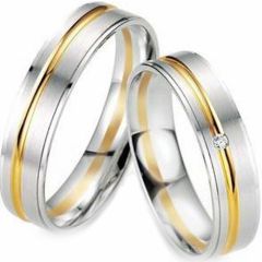 (Wholesale)Tungsten Carbide Offset Groove Ring - TG3121