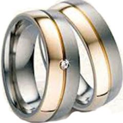 (Wholesale)Tungsten Carbide Center Groove Ring - TG3131