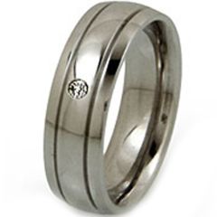 (Wholesale)Tungsten Carbide Ring With Cubic Zirconia - TG3170