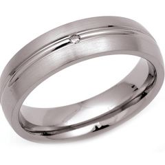 (Wholesale)Tungsten Carbide Ring With Cubic Zirconia - TG3190