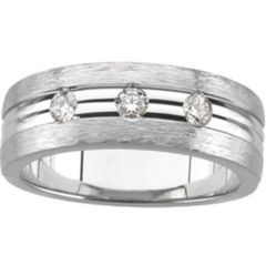 (Wholesale)Tungsten Carbide Three-stone Ring - TG3213