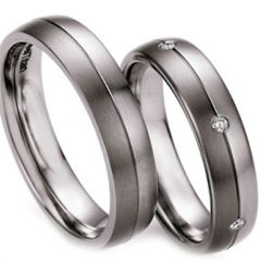 (Wholesale)Tungsten Carbide Center Groove Ring-3216