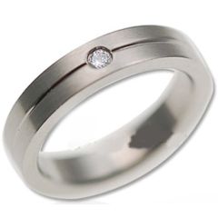 (Wholesale)Tungsten Carbide Ring With Cubic Zirconia - TG3222