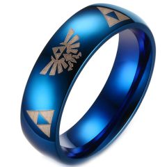 (Wholesale)Tungsten Carbide Legend of Zelda Ring - TG3229