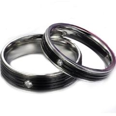 (Wholesale)Tungsten Carbide Four Groove Ring - TG3240