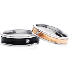 (Wholesale)Tungsten Carbide Ring With Cubic Zirconia - TG3328