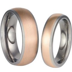 (Wholesale)Tungsten Carbide Rose Silver Dome Ring - TG3336