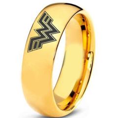 (Wholesale)Tungsten Carbide Dome Wonder Woman Ring - TG3346