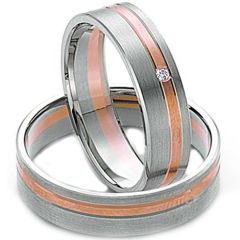 (Wholesale)Tungsten Carbide Offset Groove Ring - TG3358