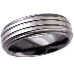 (Wholesale)Tungsten Carbide Double Groove Ring - TG3382