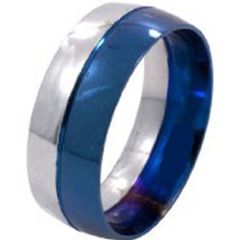 (Wholesale)Tungsten Carbide Center Groove Ring - TG3392