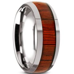 (Wholesale)Tungsten Carbide Wood Ring - TG2598