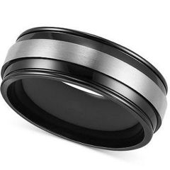 (Wholesale)Tungsten Carbide Raised Center Ring - TG3423