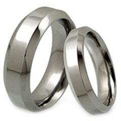 Tungsten Carbide Beveled Edges Ring - TG3427