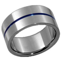 (Wholesale)Tungsten Carbide Center Groove Ring - TG3429