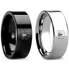 (Wholesale)Tungsten Carbide Pipe Cut Spider Ring - TG3432