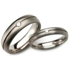 (Wholesale)Tungsten Carbide Ring With Cubic Zirconia - TG3443