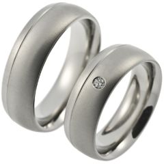 (Wholesale)Tungsten Carbide Offset Groove Ring - TG3484