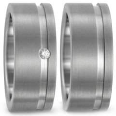 (Wholesale)Tungsten Carbide Offset Groove Ring - TG3493