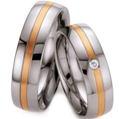 (Wholesale)Tungsten Carbide Double Groove Ring - TG3500