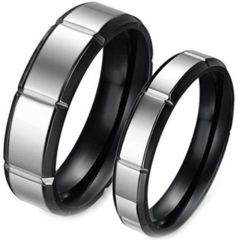 (Wholesale)Tungsten Carbide Vertical Groove Ring - TG3522