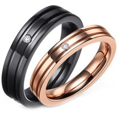 (Wholesale)Tungsten Carbide Ring With Cubic Zirconia-3540
