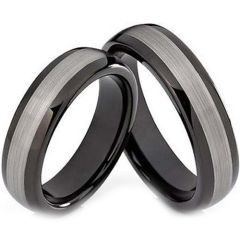 (Wholesale)Tungsten Carbide Dome Ring - TG3552