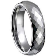 (Wholesale)Tungsten Carbide Faceted Ring - TG365