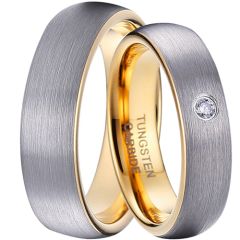(Wholesale)Tungsten Carbide Dome Ring - TG3688