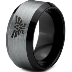 (Wholesale)Tungsten Carbide Legend Of Zelda Ring - TG3821