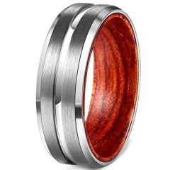 (Wholesale)Tungsten Carbide Wood Ring-3886